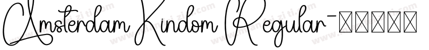 Amsterdam Kindom Regular字体转换